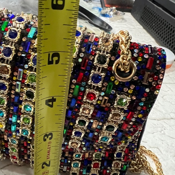 Multicolor Rhinestone Beaded Women's Bag - Picture 5 of 9